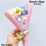 flor tejida x3flores