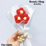 flor tejida x3flores