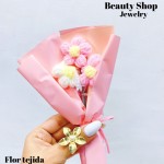 flor tejida x3flores