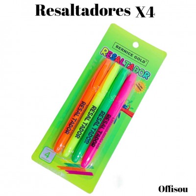 resaltado bernice gold x4pcs