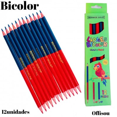 lapiz bicolor x12pcs 