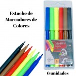 marcador osito x6color #