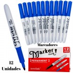 marcadores marker punta fina x12pcs #2017