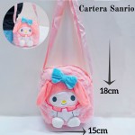 cartera sanrio 18cm x 15cm