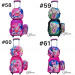 maletas de nina/o 3pcs cartuchera+lonchera+bolso 