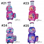 maletas de nina/o 3pcs cartuchera+lonchera+bolso 