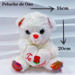 peluches 14cmx20cm