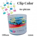 clip de colores x60pcs (p) #8806