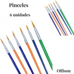 pincel brushes x6pcs #21821