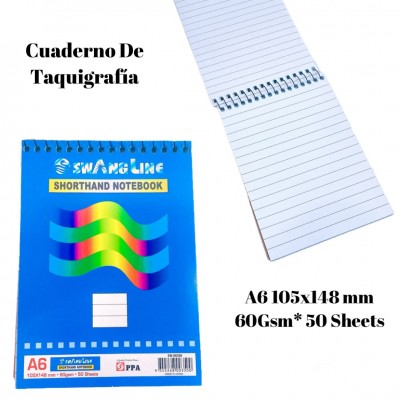 cuaderno de taquigrafia a6 105x148mm #08350