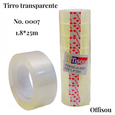 tirro transparente 1.8*25m #0007 (8und)