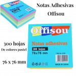 notas adhesivas offisou color pastel#2419