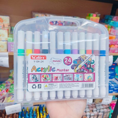 marcador yulin x24 pcs 