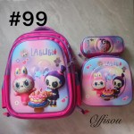 bolso tripack 3pcs bolso+cartuchera+lonchera 16pulga(con luces  )
