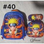 bolso tripack 3pcs bolso+cartuchera+lonchera 16pulga(con luces  )