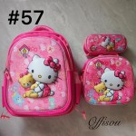 bolso tripack 3pcs bolso+cartuchera+lonchera 16pulga(con luces  )
