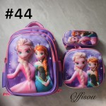 bolso tripack 3pcs bolso+cartuchera+lonchera 16pulga(con luces  )