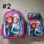 bolso tripack 3pcs bolso+cartuchera+lonchera 16pulga(con luces  )