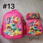 bolso tripack 3pcs bolso+cartuchera+lonchera 16pulga(con luces  )