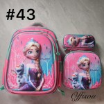 bolso tripack 3pcs bolso+cartuchera+lonchera 16pulga(con luces  )