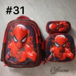 bolso tripack 3pcs bolso+cartuchera+lonchera 16pulga(con luces  )