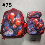 bolso tripack 3pcs bolso+cartuchera+lonchera 16pulga(con luces  )