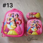 bolso tripack 3pcs bolso+cartuchera+lonchera 16pulga(con luces  )