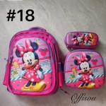 bolso tripack 3pcs bolso+cartuchera+lonchera 16pulga(con luces  )