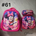 bolso tripack 3pcs bolso+cartuchera+lonchera 16pulga(con luces  )