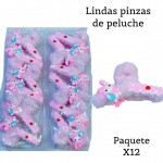 pinza peluche de dama ( por unidad clip foto entre ver mas modelos)
