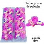 pinza peluche de dama ( por unidad clip foto entre ver mas modelos)