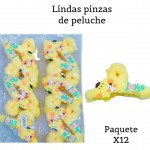 pinza peluche de dama ( por unidad clip foto entre ver mas modelos)