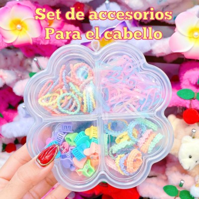 set de colitas+pinzitas+ganchito (G)